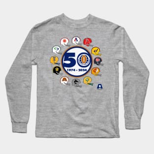 World Football League (1974-1975) 50th Anniversary Helmets Shirt Long Sleeve T-Shirt